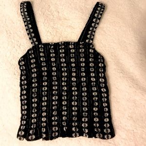 American Eagle Floral Tight Tank Top